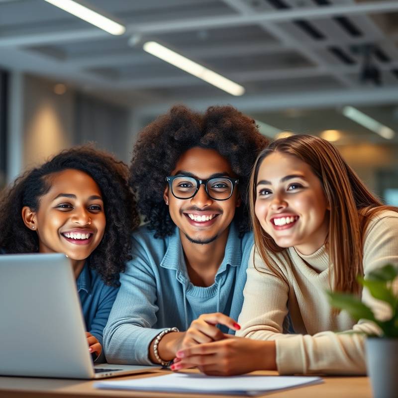 Students learning online